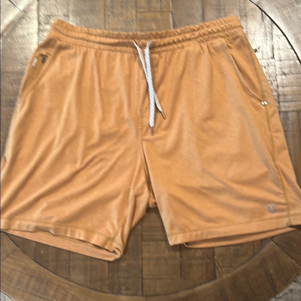 Vuori Ponto Shorts Wheat/Gold Unlined